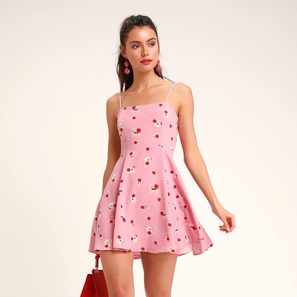 Lulus Floral Skater Dress